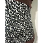 Trina Turk  SILK Halter Top Knit Brown Stripe Geometric Woven‎ Sleeveless Size 0 Photo 3