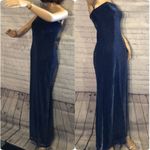 Jessica McClintock Gunne Sax Maxi Cocktail Dress Blue/Purple Sparkles Vintage 9 Photo 5