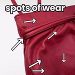 B Young 80s Red Leather Crossbody Bag Handmade Colombia Genuine Photo 7