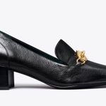 Tory Burch Black Leather Jessa Loafers Women’s Size 6.5 Photo 0
