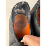 Harley Davidson Zia Black Suede Lace Up Low Top Sneakers Shoes Size 9.5 Photo 4