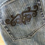 White House | Black Market Vintage low-waisted jeans with embroidered pockets Photo 2