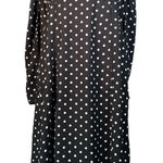 Lulus ‎ Black and White Polka Dot Long Sleeve Dress Photo 0