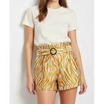 Sézane  Romeo Shorts, Ocre Zebra, FR38/US6 Photo 1