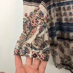 Aratta Silent Journey My Memory Button Down Shirt Blue Photo 6