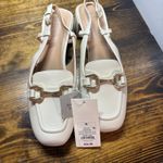 A New Day  Cream Sling Back Heeled Loafers Size 8.5 Photo 2