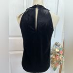 Catherine Malandrino  Black Velvet Keyhole Luxe Top Size S Sleeveless Photo 1