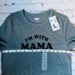 Old Navy  Women Gray Short Sleeve Crew Neck Graphic Tee Sz M Photo 3