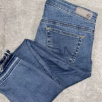 AG Adriano Goldschmied The Stevie Ankle Slim Straight Ankle 25R Mid Rise Frayed Photo 0