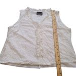 Notations Clothing Co White Lace Frill Size Small 19 Pit Summer Sheer Kawaii Photo 2