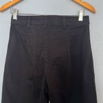 Marine layer Bridget Crop Hi Rise Cotton Pant in Faded Black Photo 2