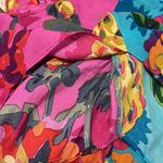 Anthropologie  pink blue floral flowy handkerchief dress Photo 3