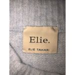 Elie Tahari Minimalist Blue Sweater Size L Lagenlook Side Slits Boxy Length Long Sleeve NEW Photo 3
