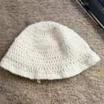 White bucket hat, hand made, crocheted Photo 0