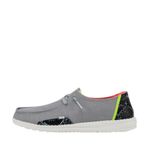 Hey Dude NWT Women’s Canvas Wendy Steel Gray Snake Oribt Accent Shoe Size 8 Photo 1
