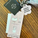 Nanette Lepore NWT Silver Shoulder Bag with air tag keyring Photo 4