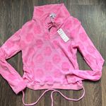 frankie's bikinis Mary Jane Floral Terry Crop Top Photo 1