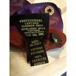 Loro Piana Purple Kidskin LEATHER/CASHMERE LINING GLOVES Med Made In Italy Photo 5