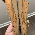 The FLEXX Suede Lester Fun Crazy Too Perforated Wedge Brown Sneaker Size 6.5 Photo 5