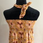 Aerie Yellow & Orange Patterned Maxi Dress With Braided Halter Neck Size XXS NWT Photo 9