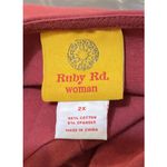 Ruby Rd Womens 2X Red Embellished Top Shirt‎ 3/4 Sleeve READ Boho Hippie Funky Size XXL Photo 8