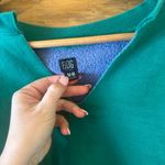 Urban Outfitters BDG Women's Green Split Neck Boxy Cropped Sweatshirt Photo 1