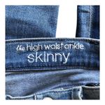 7 For All Mankind Blue High Waisted Ankle Skinny Denim Jeans Women's Size 24 Photo 8