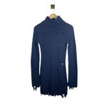 Lovers + Friends NWOT  Keeney Distressed Sweater Dress in Navy Blue Size S Photo 5