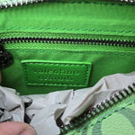NWT Valentino Orlandi Double Zip Crossbody Shoulder Bag w/Adjustable Strap Green Valentino Orlandi crossbody bag (V Photo 4