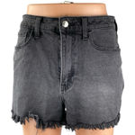 Hollister  Vintage Stretch Womens Black Ultra High Rise Denim Jeans Mom Shorts 27 Photo 0