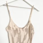 Tie Dye Bodycon Thin Strap Stretch Ribbed V Photo 1