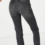 Free People High Rise Dark Grey Zuri Mom Jeans NEW Photo 2
