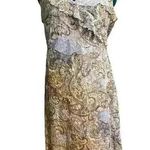 Giorgio Fiorlini Dress Vintage Y2K Lace Asymmetric V Photo 0