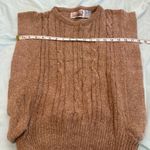 VTG 70s Women’s Sz: S The Silk Workshop Open Side Tan Pullover Cable Knit Vest. Photo 4