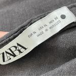 ZARA Linen Skirt a-line maxi womens Gray (xlarge) lagenlook coastal minimalist Photo 1