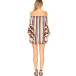 House Of Harlow 1960 X Revolve Paloma Dress Bari Stripe Large Colorful Rainbow Photo 2
