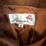 LANNA brown/caramel vintage suede maxi pencil skirt, size 4 Brown Photo 8