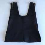 ZARA  elastic waistband‎ leggings Pull On Pants ankle zipped Black Womens Size S Photo 1
