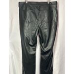NYDJ Women’s Faux Leather  Black Pants Size 16W Photo 2