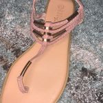 Rouge Helium Dusty Pink And Gold Sandals Photo 2