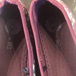 Solemate burgundy fabric Burgandy floral flats women's flats size 6 Red Photo 5