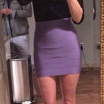 BCBGMAXAZRIA  Purple Bodycon Skirt, Small Photo 0