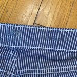 Riders By Lee Lee Riders denim shorts blue and white stripe+belt, Size 18 Photo 2
