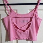 Playboy Missguided × pink crop top tank top Photo 3