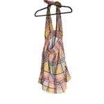 Aerie NWOT  Spring Fling Halter Dress Plaid Gingham Cotton Large Photo 7