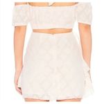 Tularosa Revolve Hannah White Ivory Ruffle Faux Wrap Cotton Mini Skirt Large Photo 5
