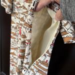 Anthropologie EUC Porridge Mediterranean City Scene Linen Blend Dress Medium Photo 9