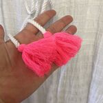 Aerie  White Striped Oversized Drawstring Beach/Pool V-Neck Coverup w/ Slits-XS-S Photo 4