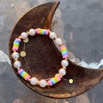 Handmade LGBT Rainbow Pride Pearl Bracelet Photo 0