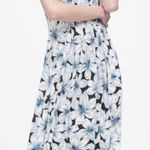 Banana Republic Floral Print Pin-Tuck Midi Floral Dress Photo 0